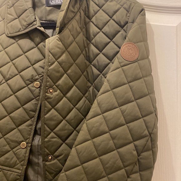 Ralph Lauren quilted jacket size M olive color - Picture 3 of 7